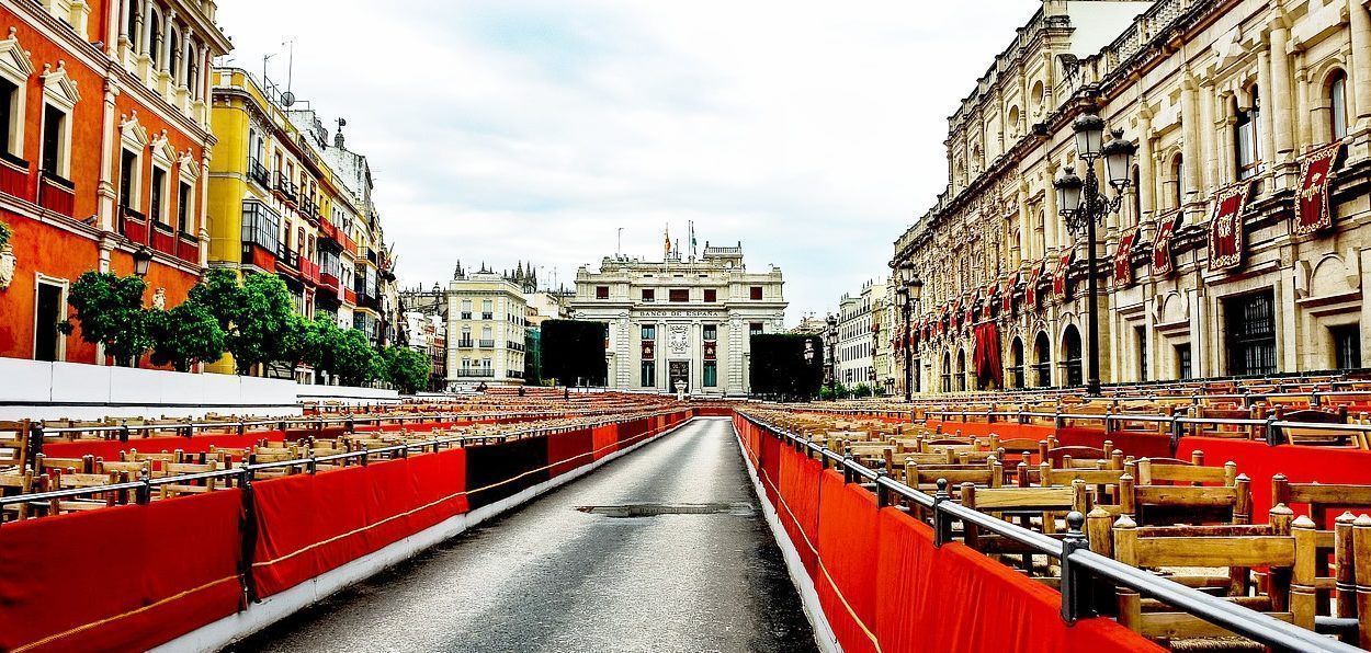 itinerarios con mayor paso de cofradías en Sevilla