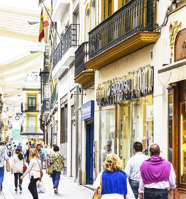 compras por el centro de Sevilla