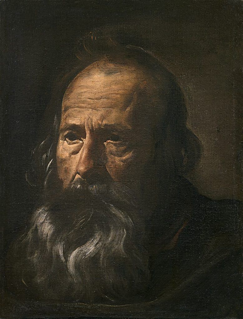 Detail — Head of an Apostle by Velázquez