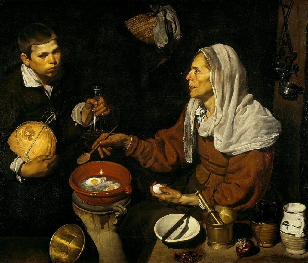 Velázquez — Old Woman Frying Eggs