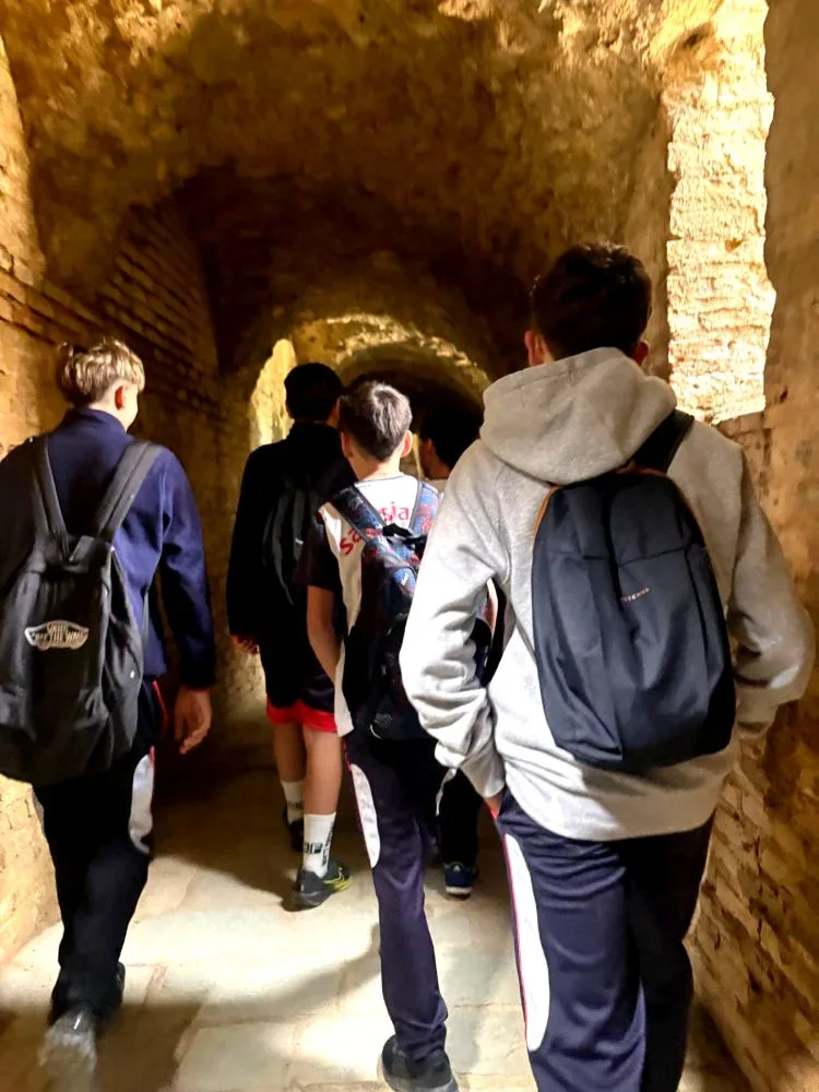 School visit to the archaeological site of Italica